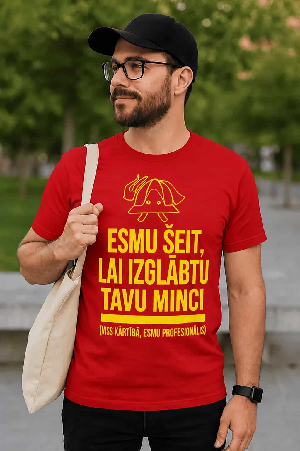 T-krekls ar divdomīgu joku par minci