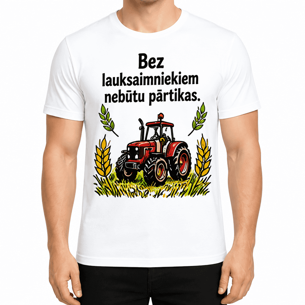 T-krekls lauksaimniekam – Bez lauksaimniekiem nebūtu pārtikas.