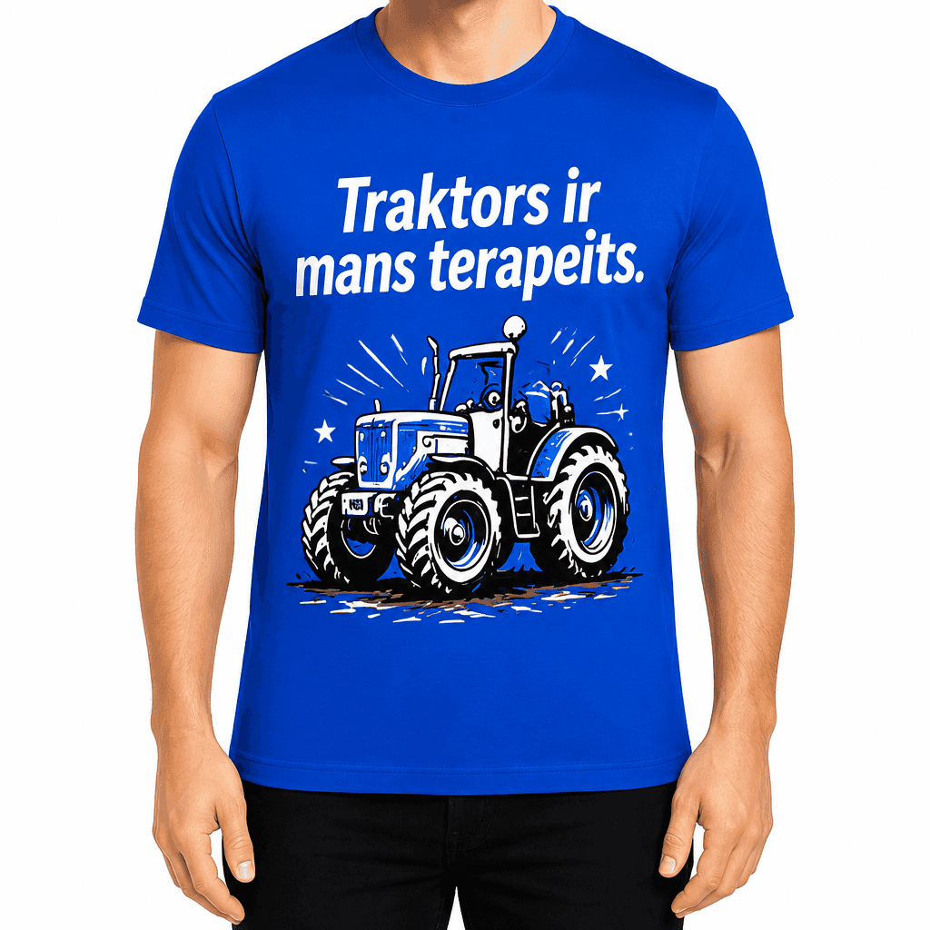 T-krekls lauksaimniekam – Traktors ir mans terapeits.