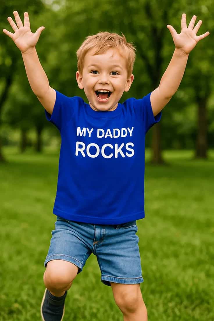 Bērnu krekls Mans tētis rullē