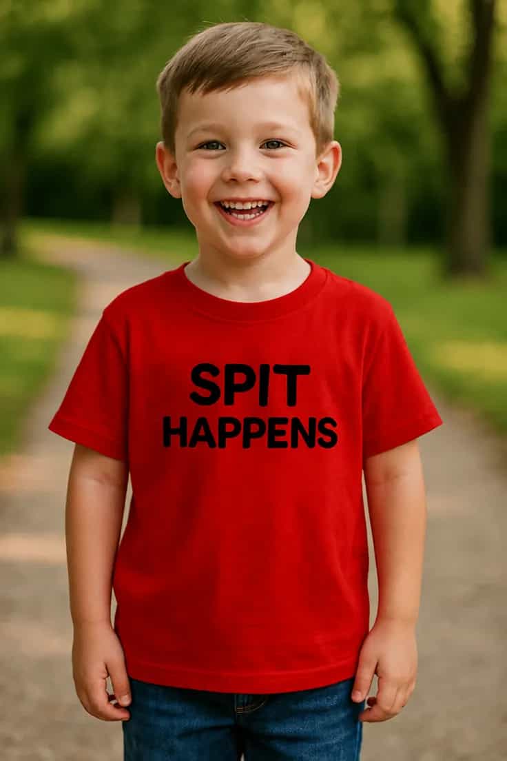 Bērnu krekls Spit happens