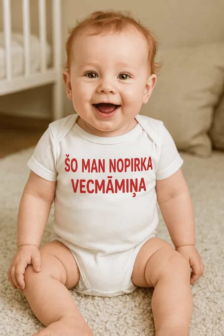 Mazuļa bodijs Šo nopirka vecmāmiņa – ŠO MAN NOPIRKA