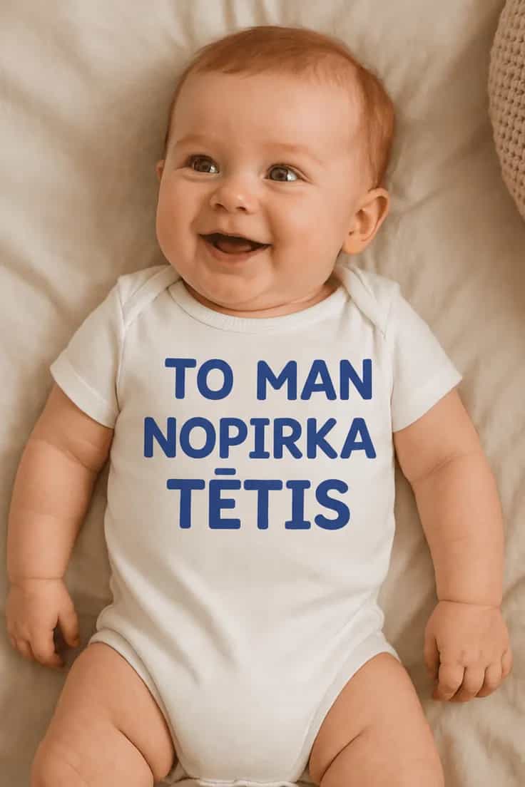 Mazuļa bodijs ar tekstu pēc izvēles