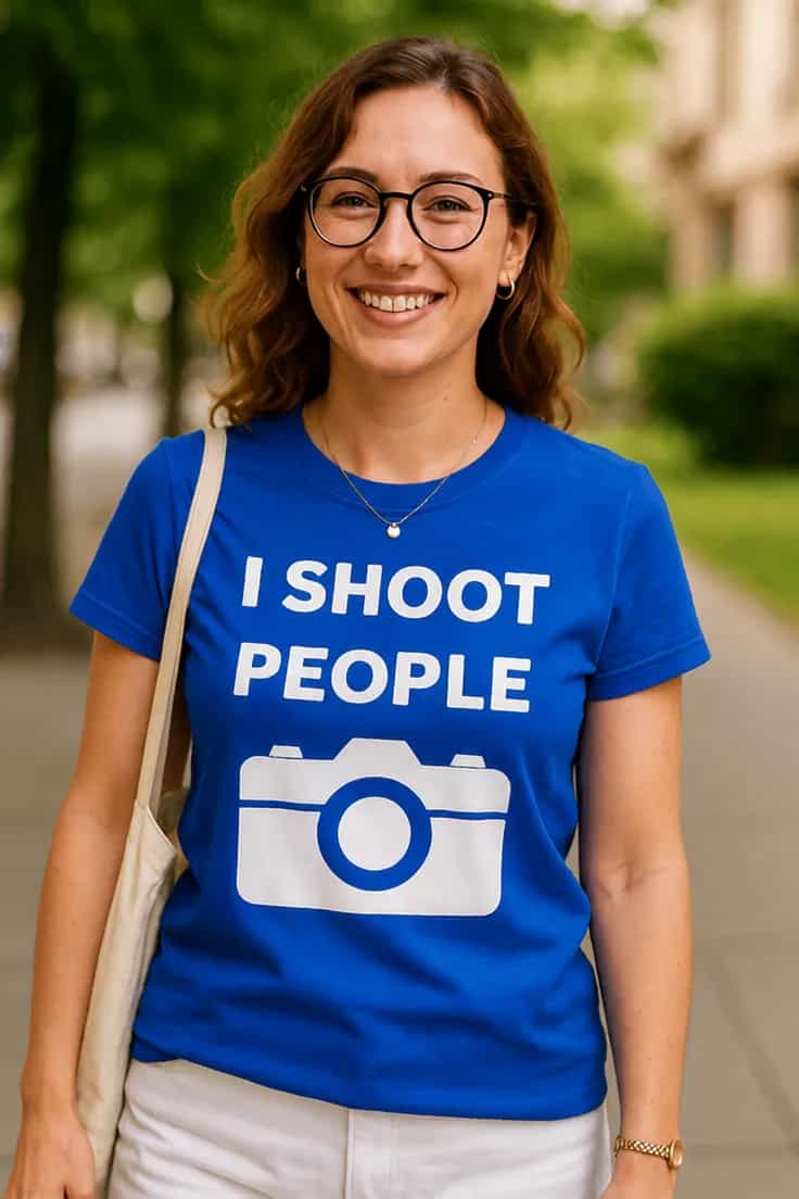 T-krekls fotogrāfam „I Shoot People“