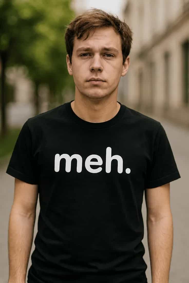 T-krekls „Meh.“