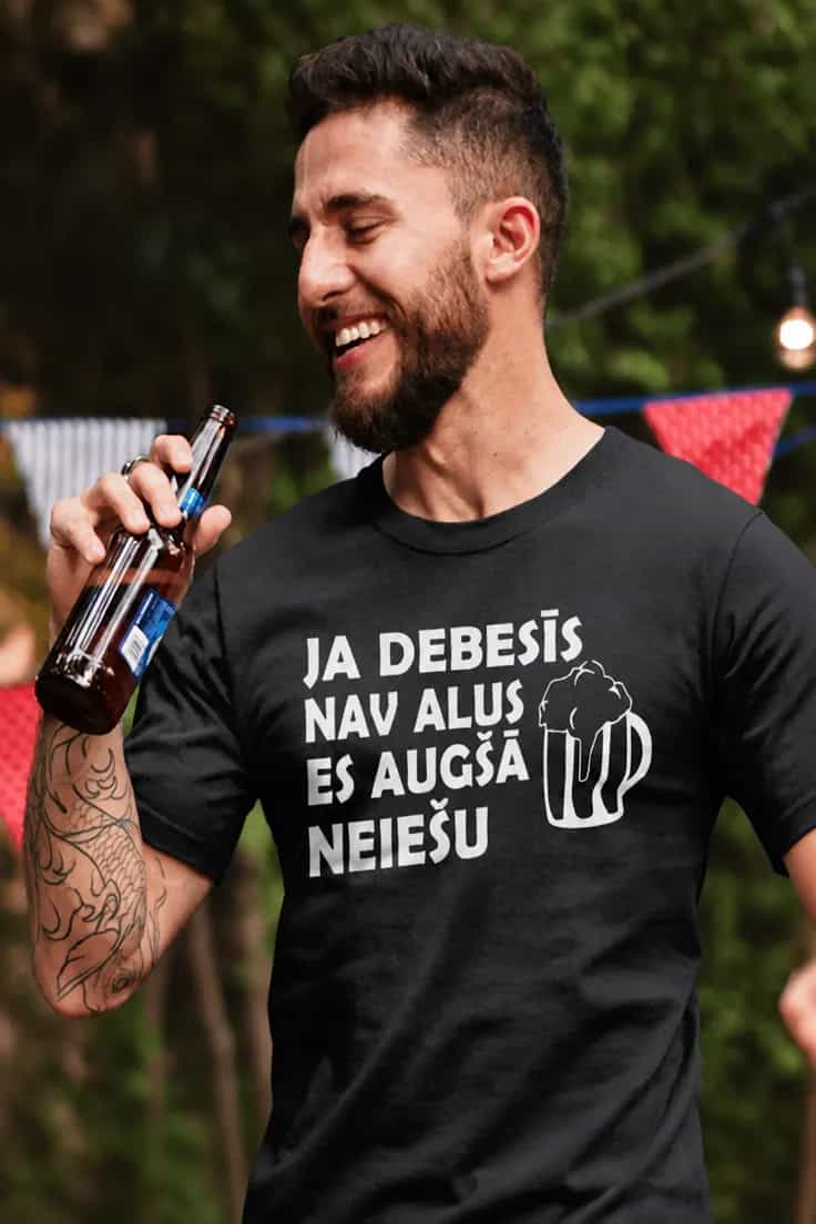 Smieklīgs krekls Par alu debesīs – JA DEBESĪS