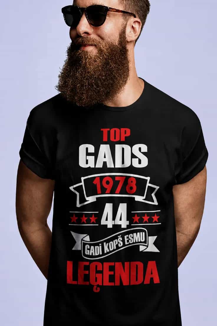 Krekls Top gada leģenda ar gadiem pēc izvēles