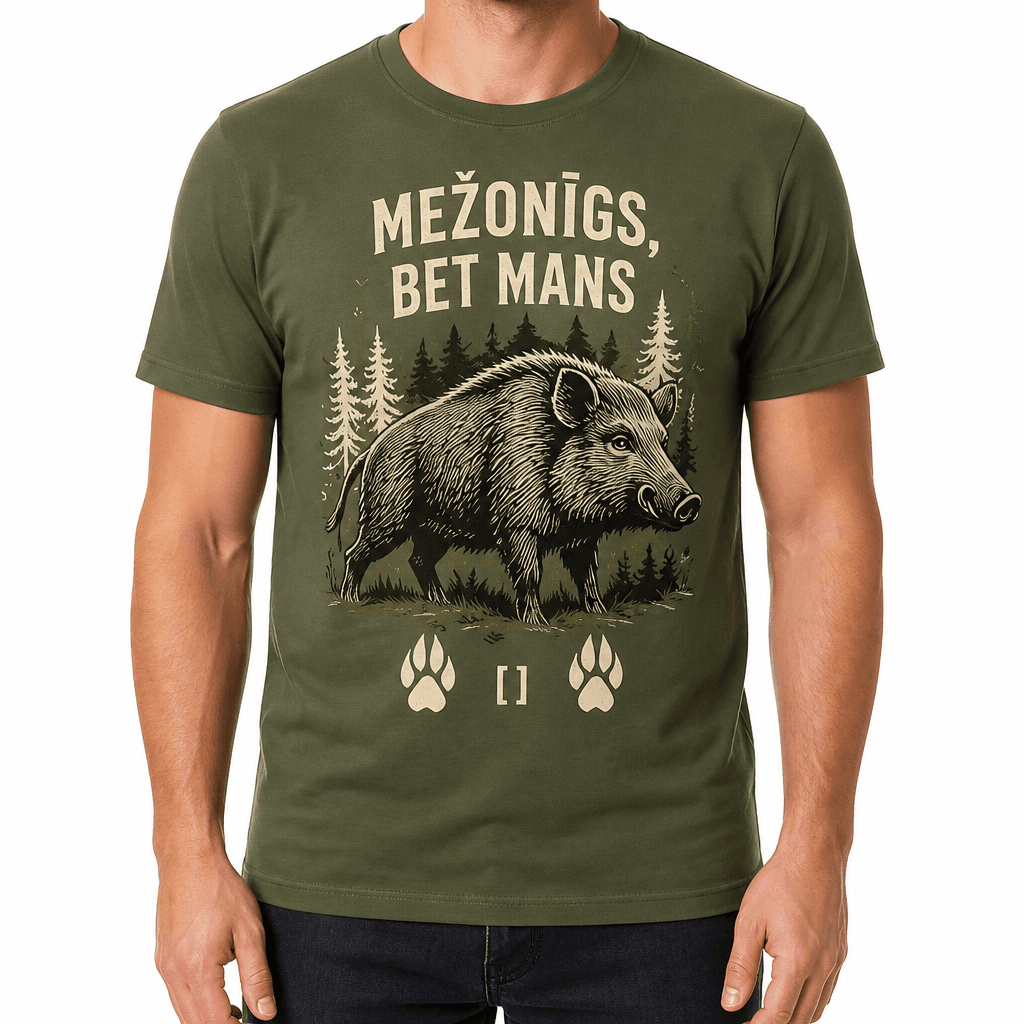 Mednieka T-krekls – MEŽONĪGS, BET MANS