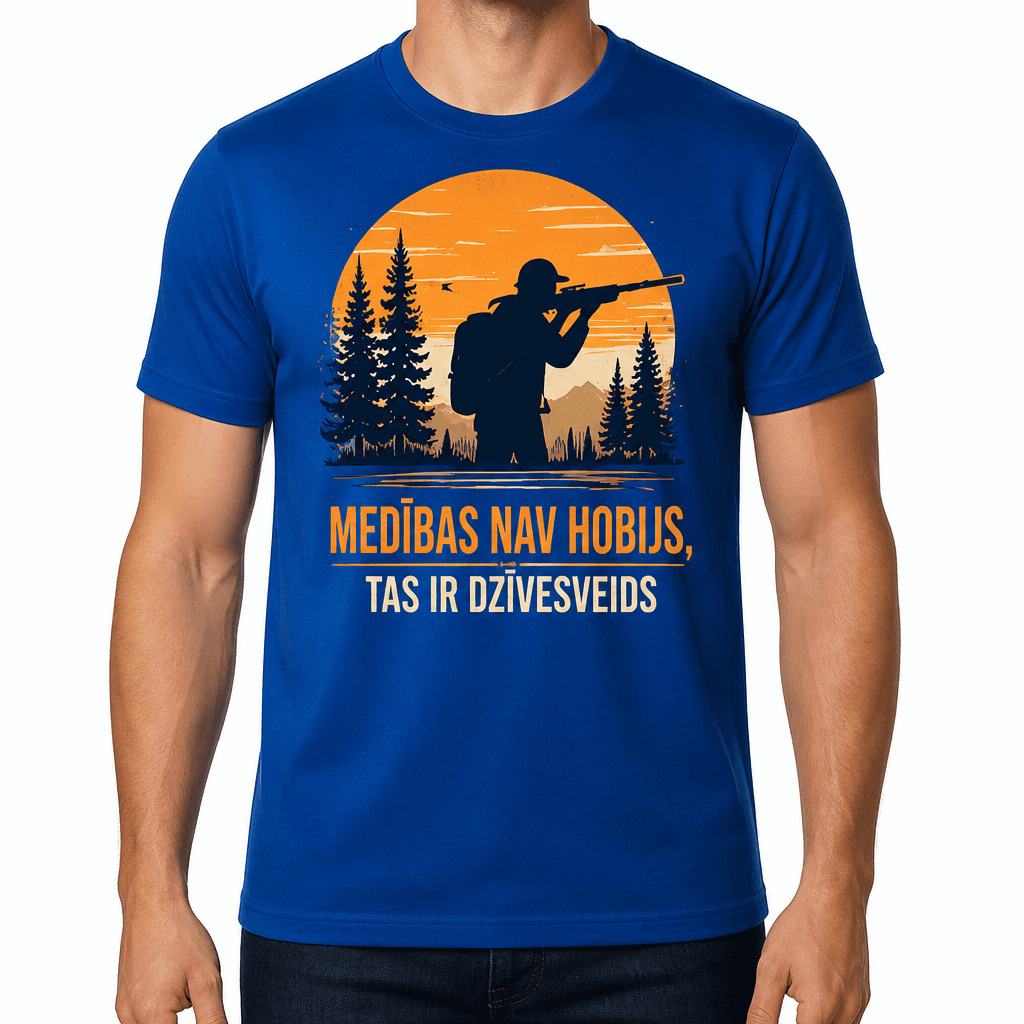 Mednieka T-krekls – MEDĪBAS NAV HOBIJS, TAS IR DZĪVESVEIDS
