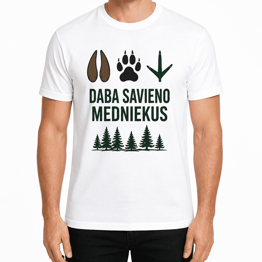 Mednieka T-krekls – DABA SAVIENO MEDNIEKUS