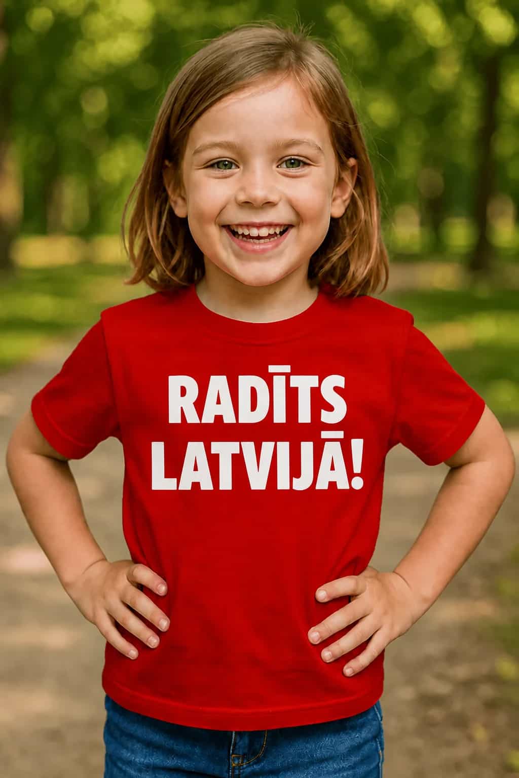 Bērnu T-krekls „Radīts Latvijā“