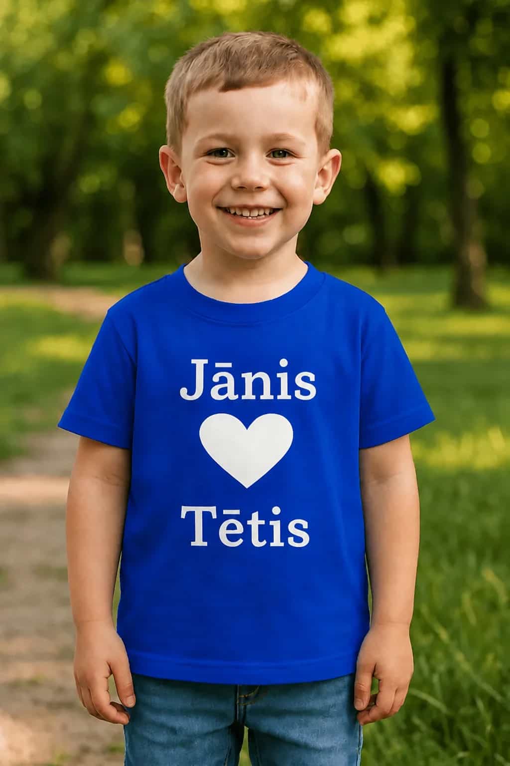 Bērnu T-krekls tētim ar vārdu