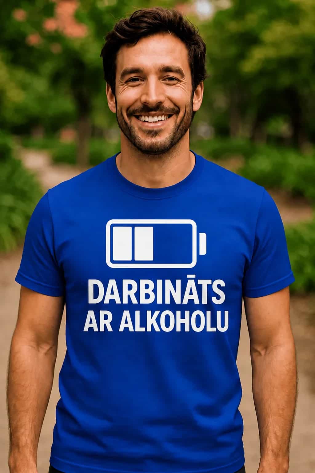 T-krekls „Darbināts ar alkoholu”