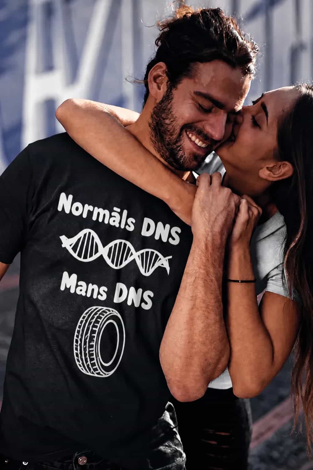 T-krekls auto entuziastam „Mans DNS“