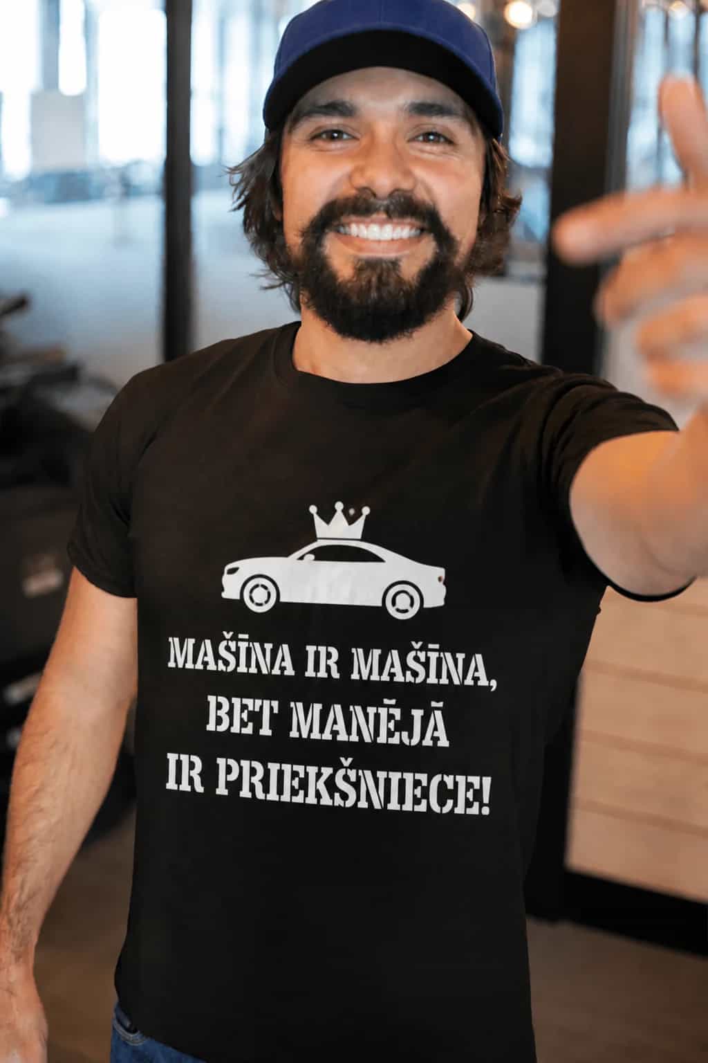 T-krekls auto cienītājam „Manējā ir priekšniece“