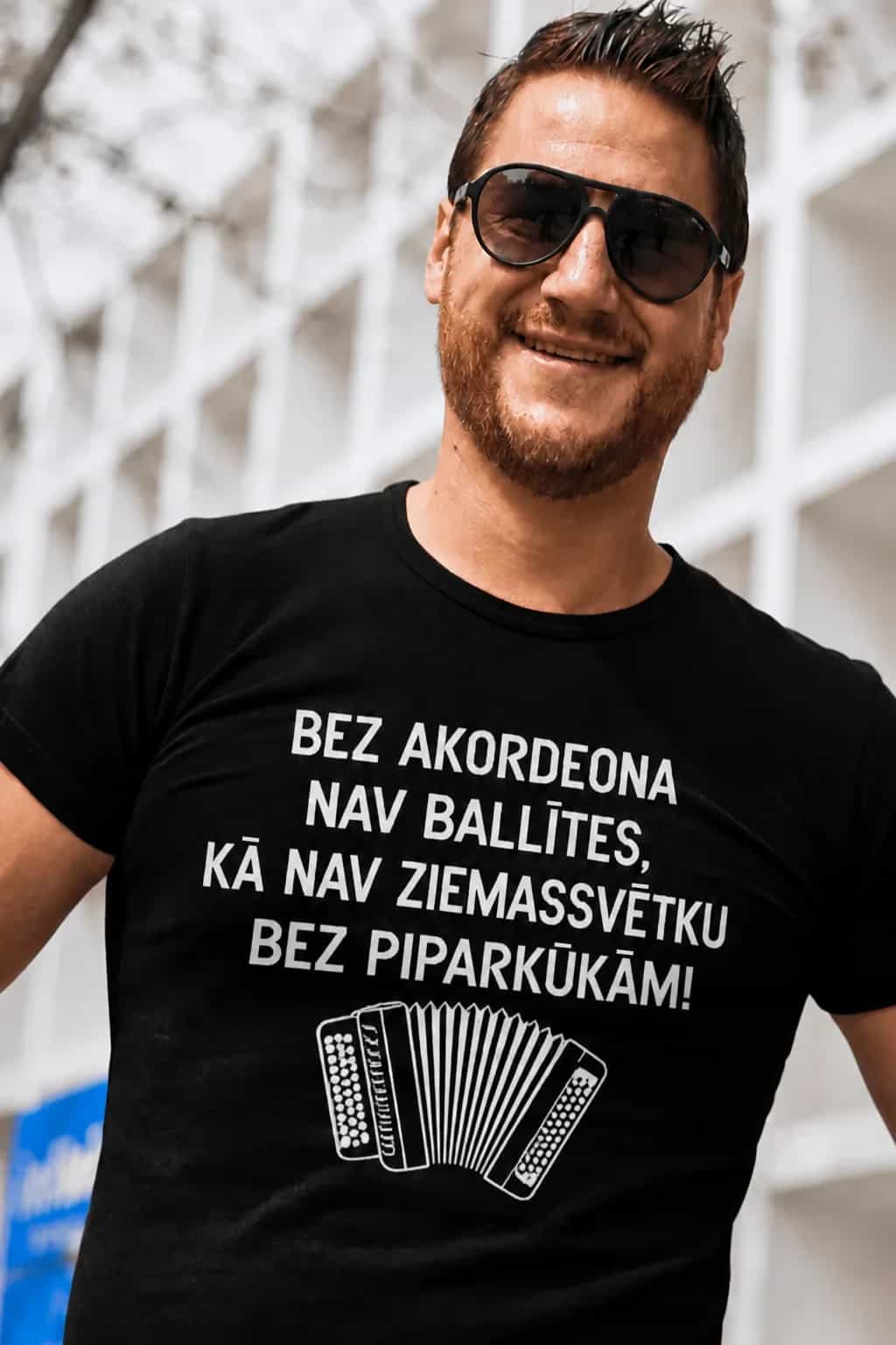 T-krekls akordeonistam „Bez akordeona nav ballītes“