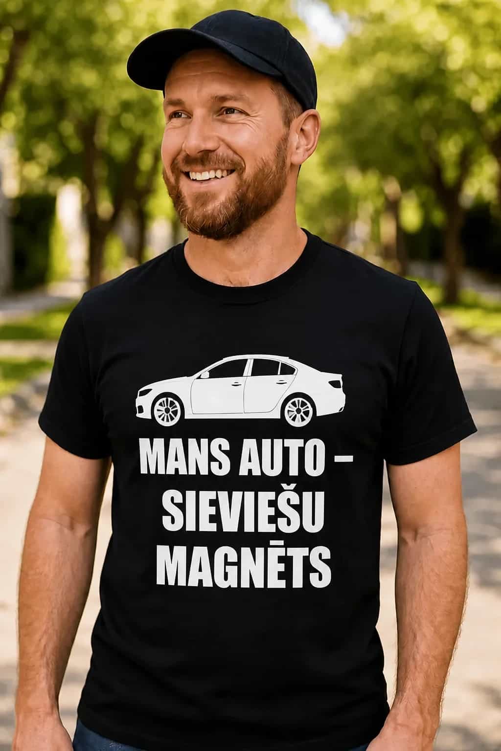 T-krekls auto mīļotājam „Sieviešu magnēts”