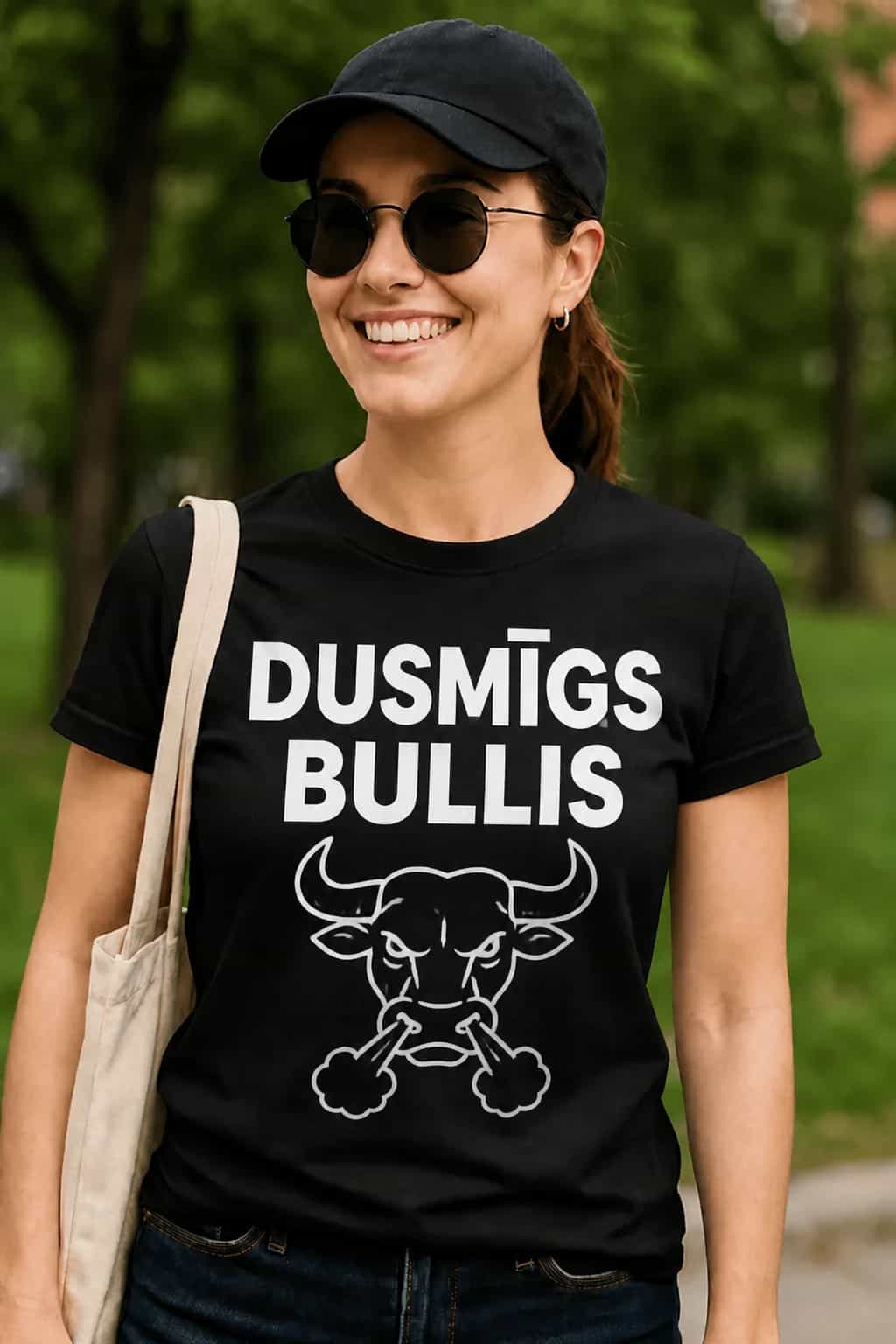Smieklīgs T-krekls „Dusmīgs bullis”