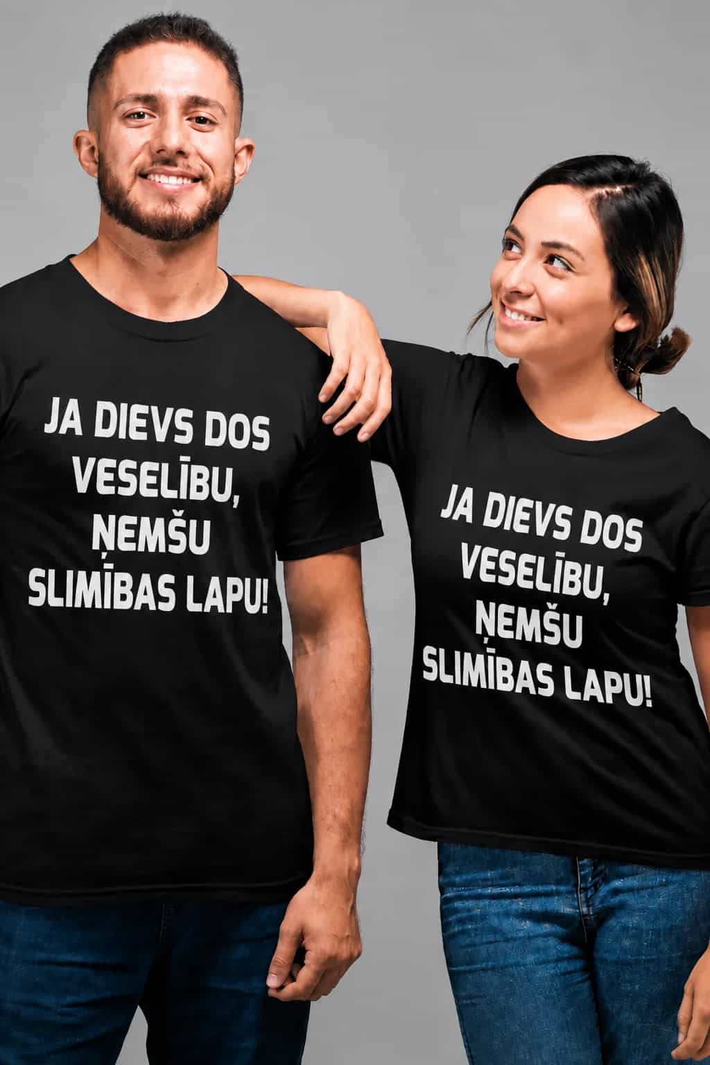 T-krekls „Ja Dievs dos veselību, ņemšu slimības lapu”