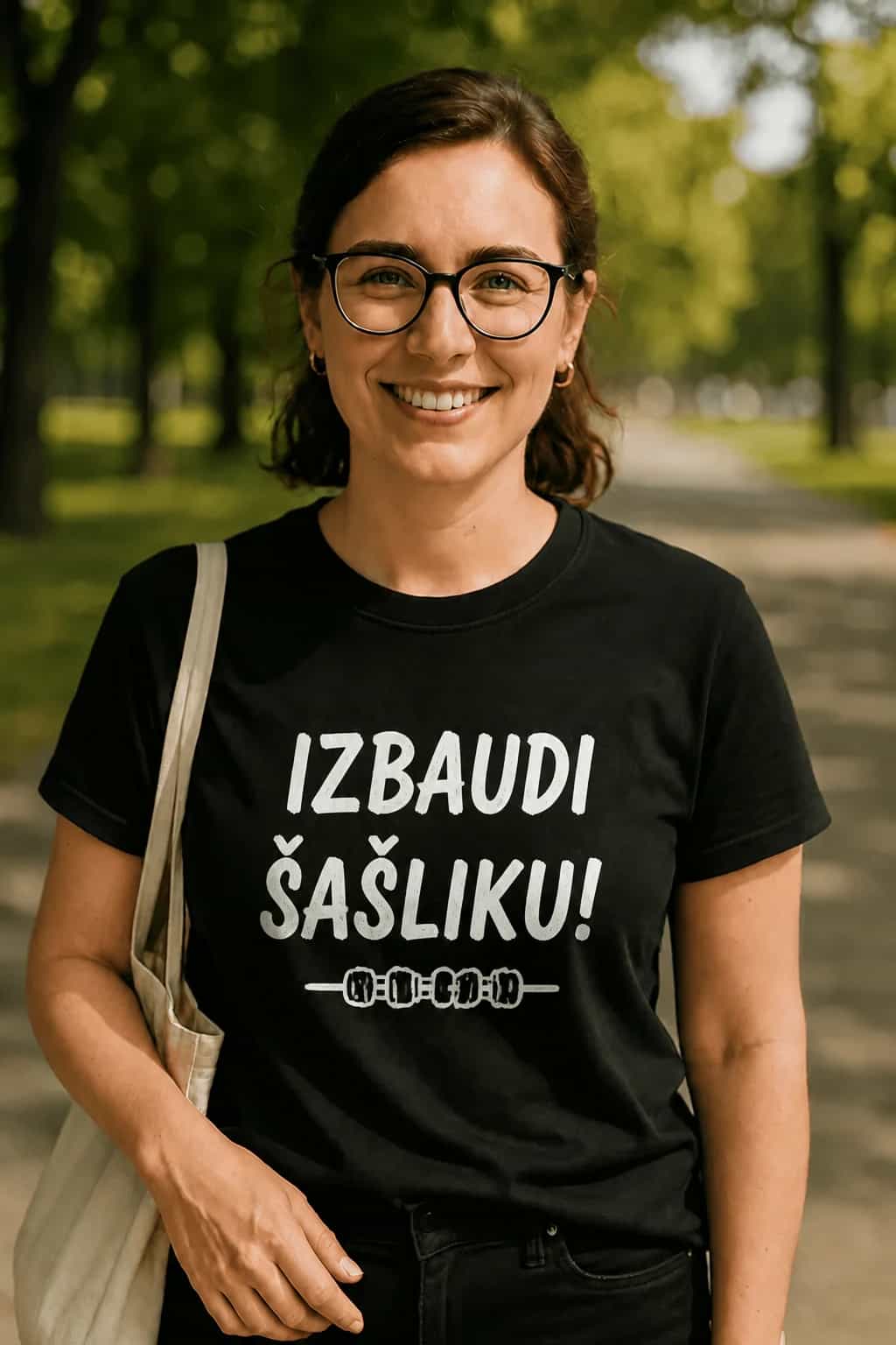 T-krekls grila cienītājam „Izbaudi šašliku!“