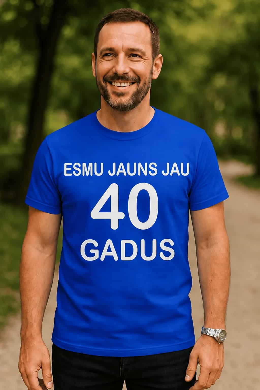 T-krekls 40. jubilejā „Esmu jauns jau 40 gadus“