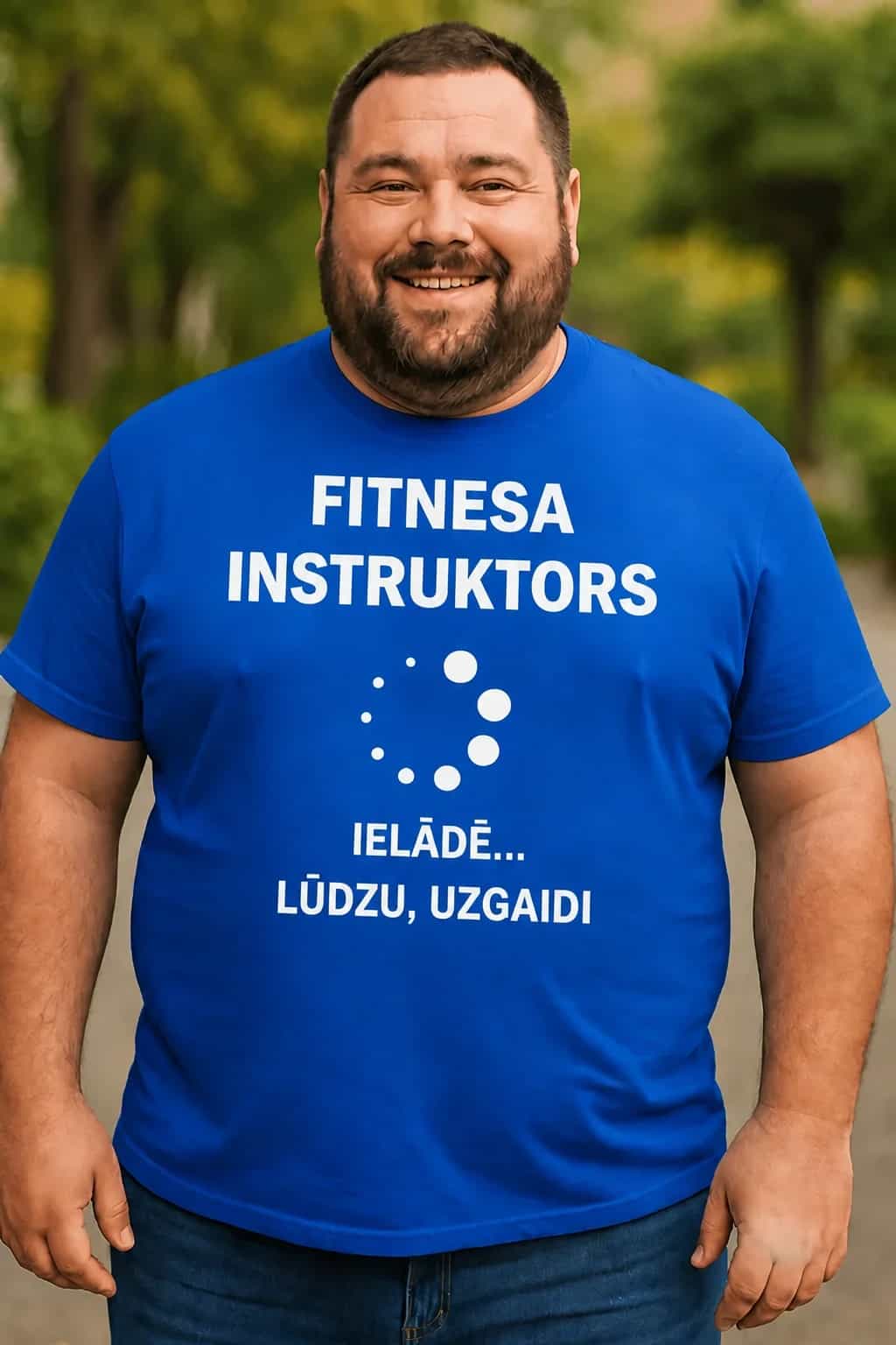 T-krekls topošam fitnesa instruktoram