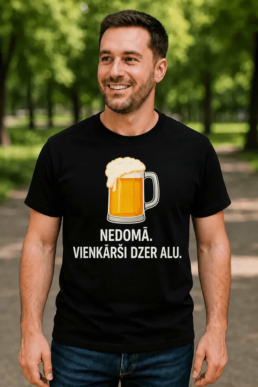 T-krekls alus cienītājam „Vienkārši dzer alu”