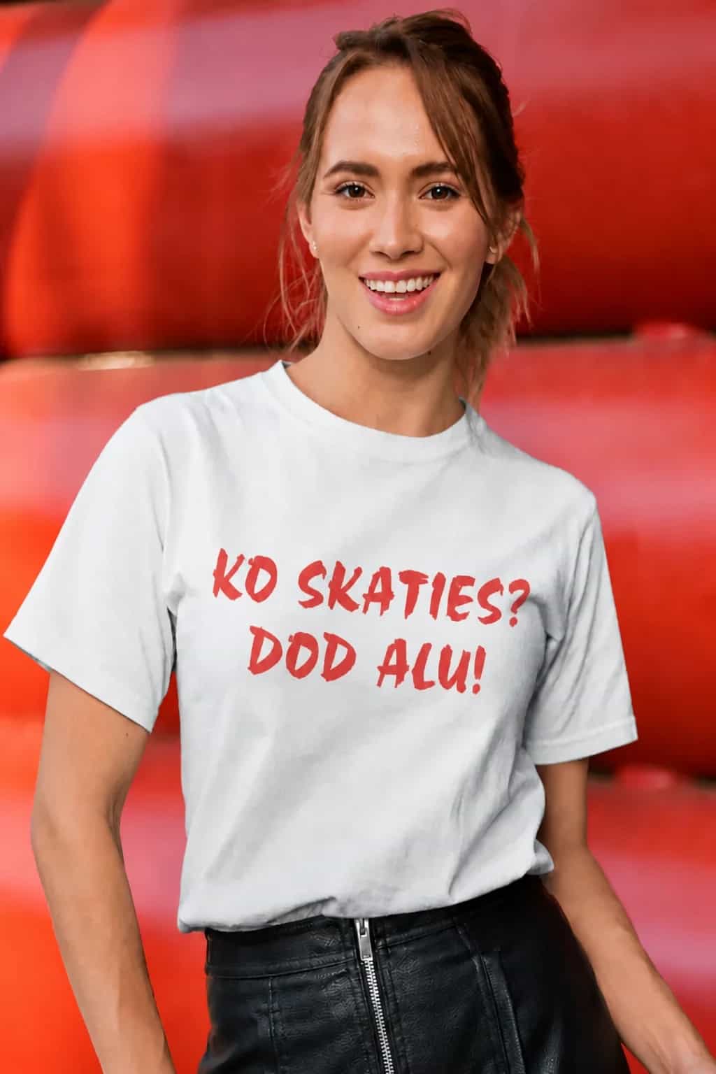 T-krekls „Ko skaties? Dod alu!”