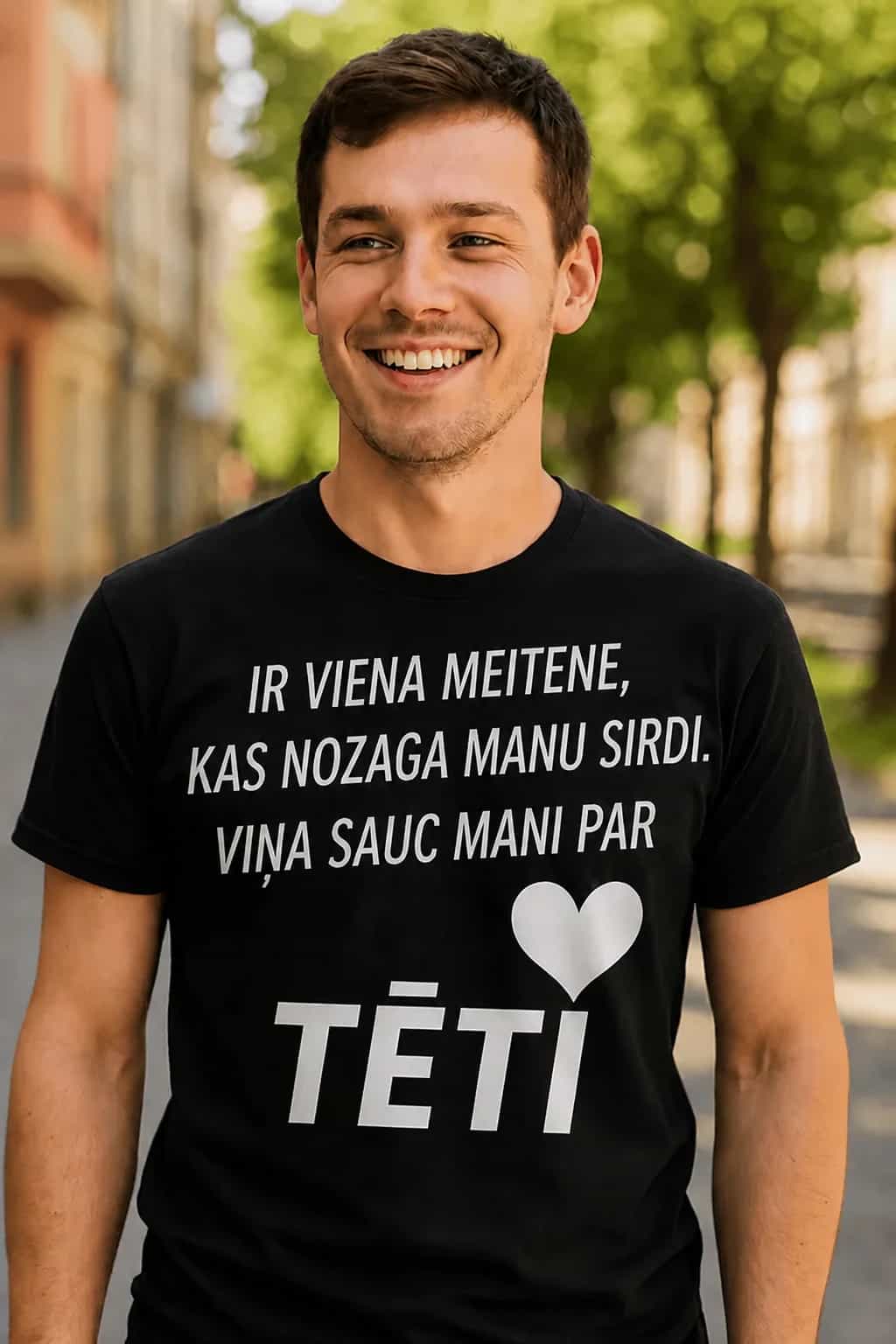 T-krekls tētim „Viņa sauc mani par tēti“