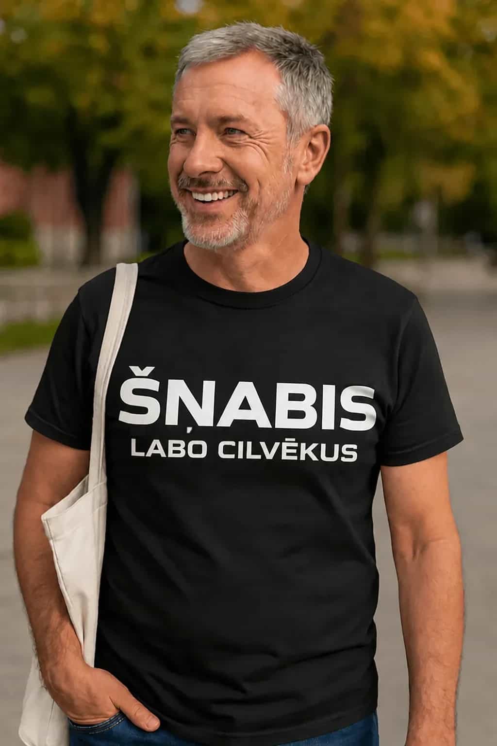 T-krekls „Šņabis – labo cilvēkus”