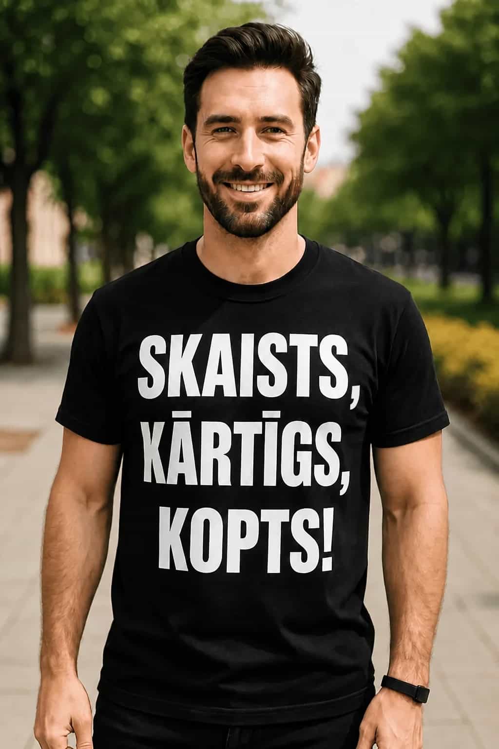 T-krekls „Skaists, kārtīgs, kopts!“