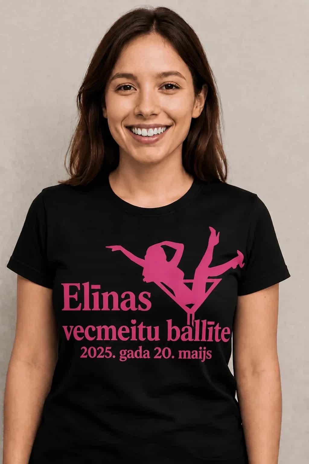 T-krekls vecmeitu ballītei ar vārdu