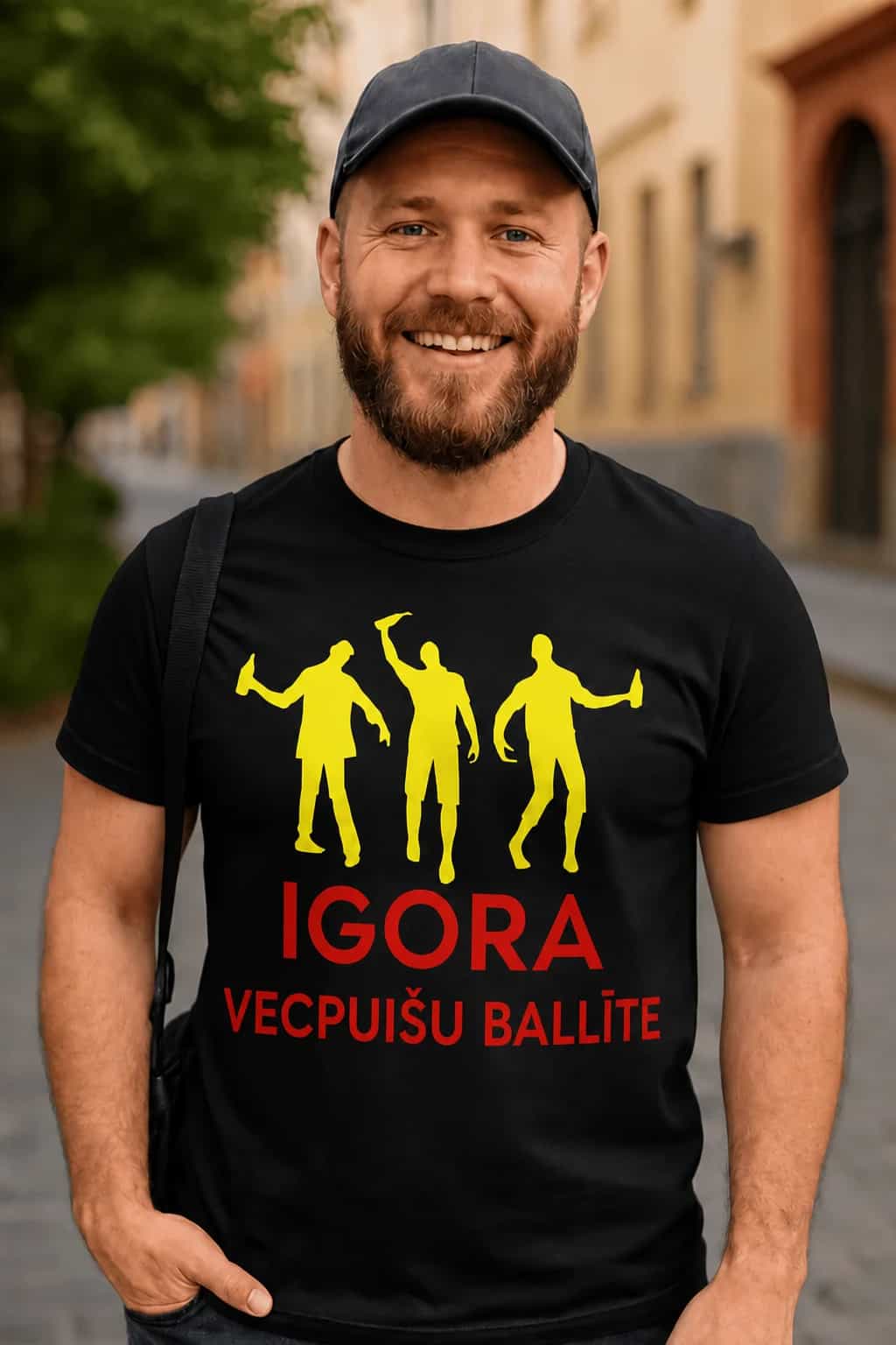 T-krekls vecpuišu ballītei ar vārdu
