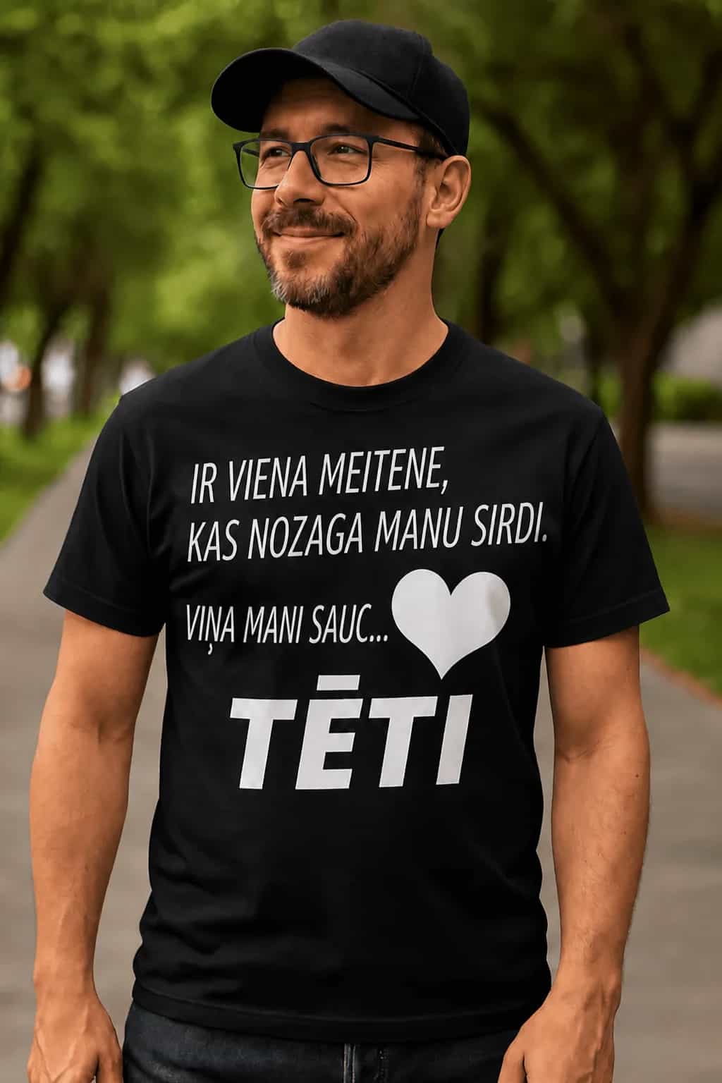 T-krekls tētim „Viņa mani sauc… tēti“