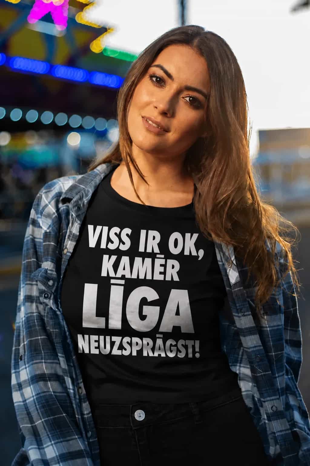 T-krekls „Viss ir OK, kamēr … neuzsprāgst” ar vārdu