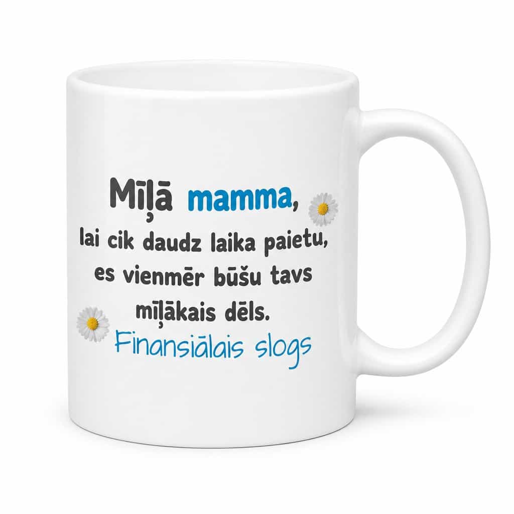 Smieklīga krūze Finansiālais slogs dēlam