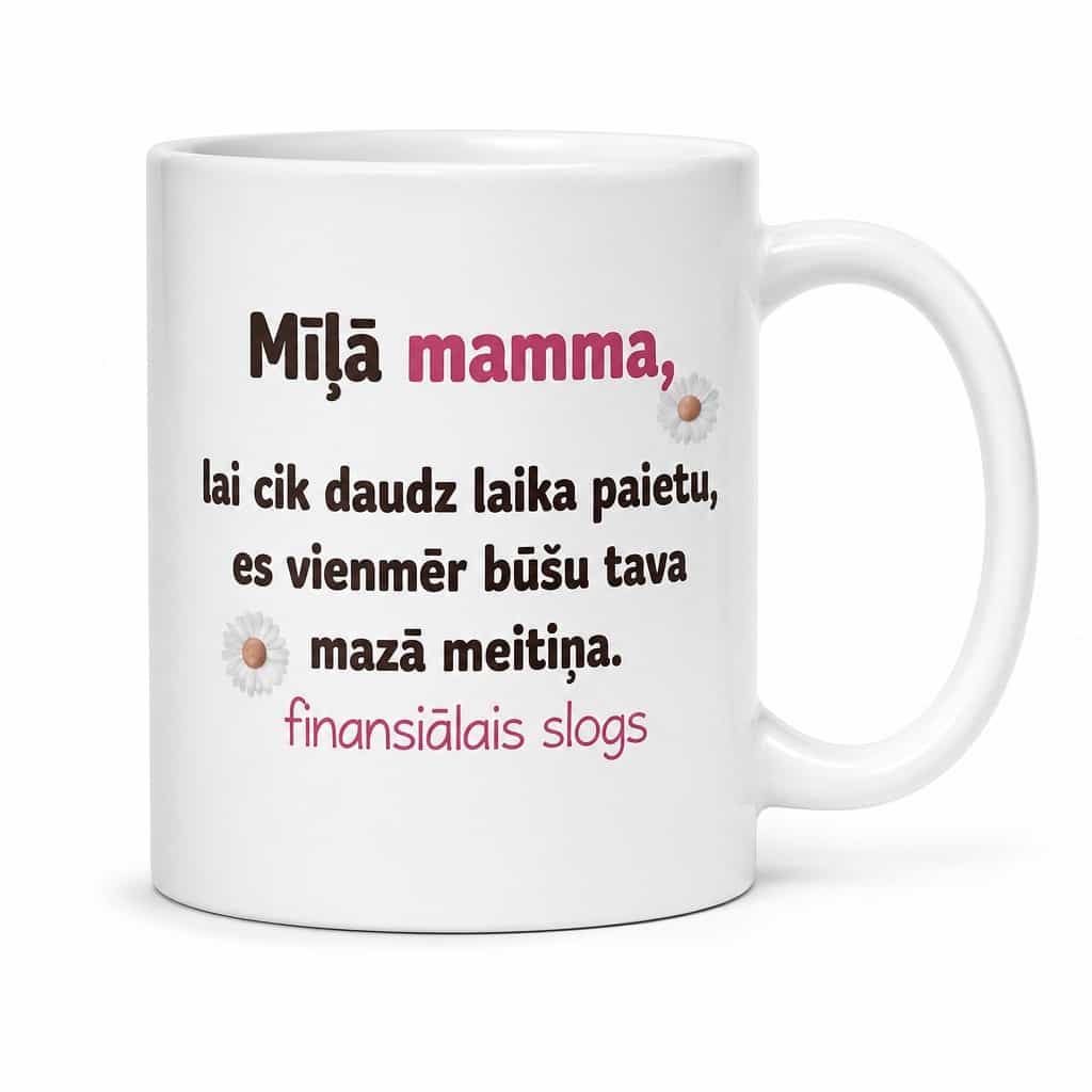 Smieklīga krūze Finansiālais slogs mammai