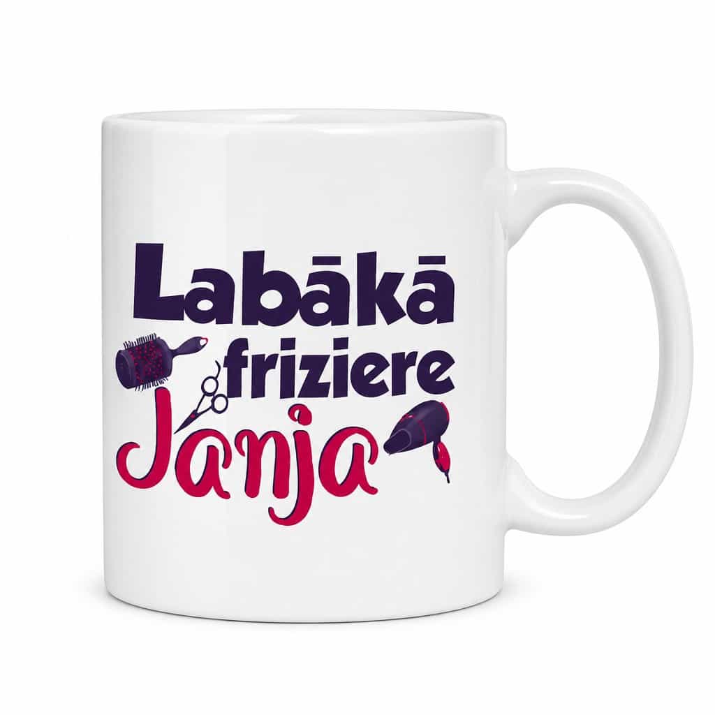 Smieklīga krūze Labākā friziere ar vārdu
