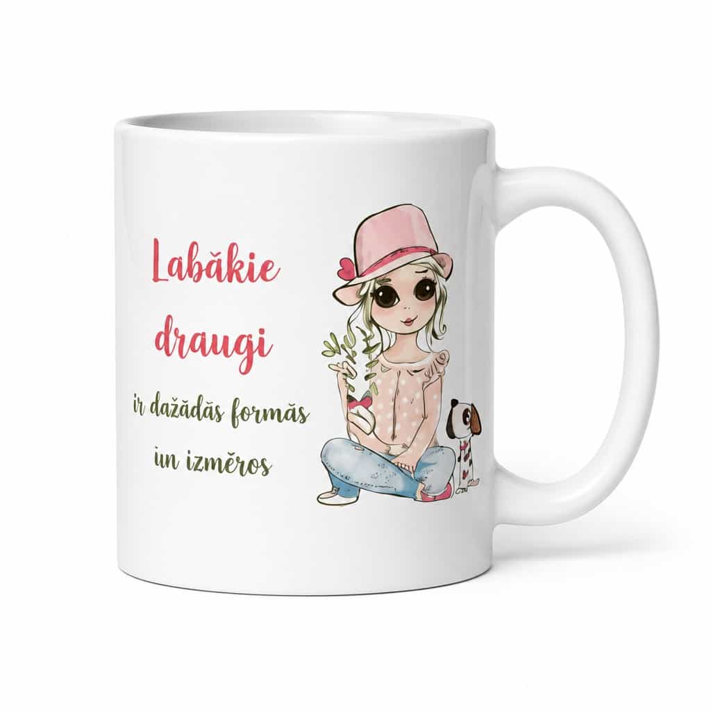 Smieklīga krūze Labākie draugi ar vārdu