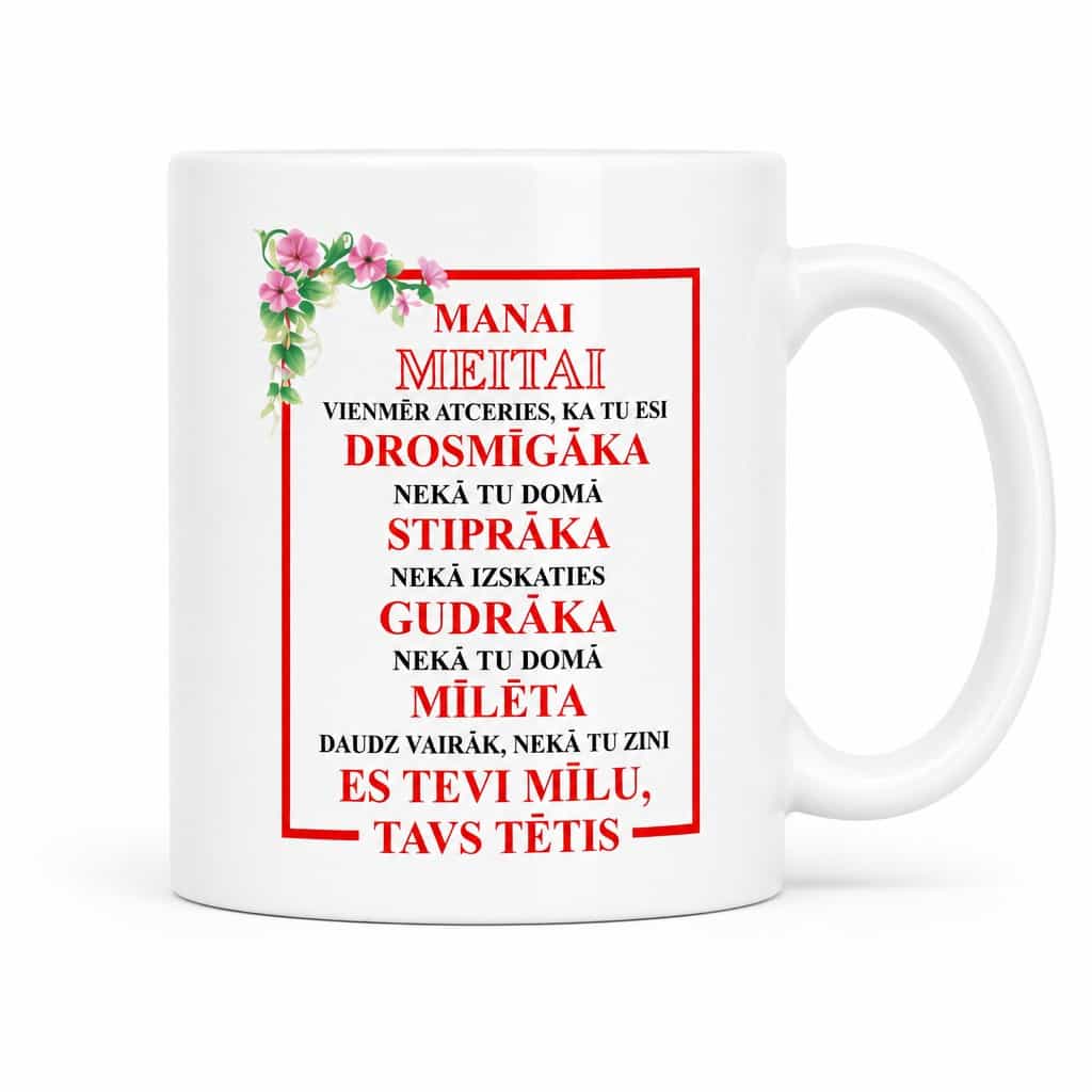 Smieklīga krūze Manai meitai | MANAI MEITAI