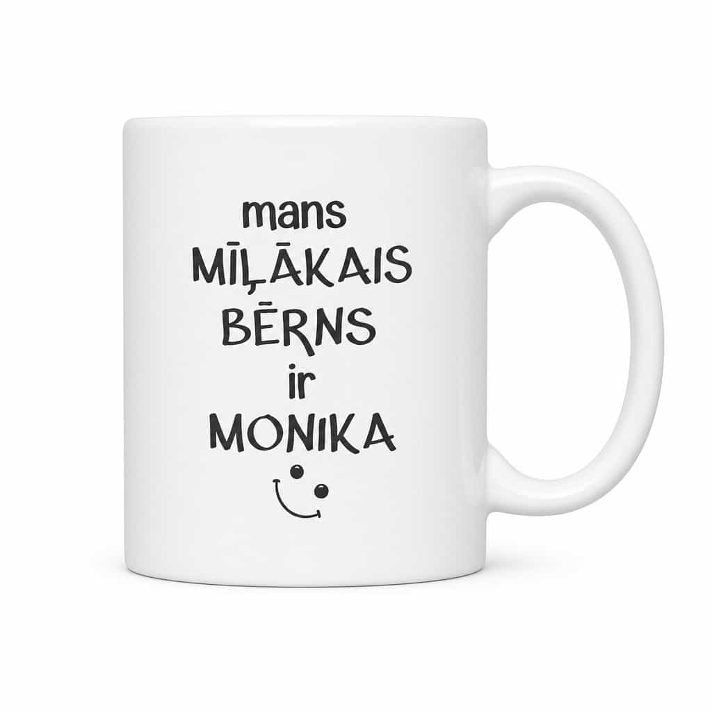 Smieklīga krūze Mans mīļākais bērns ar vārdu
