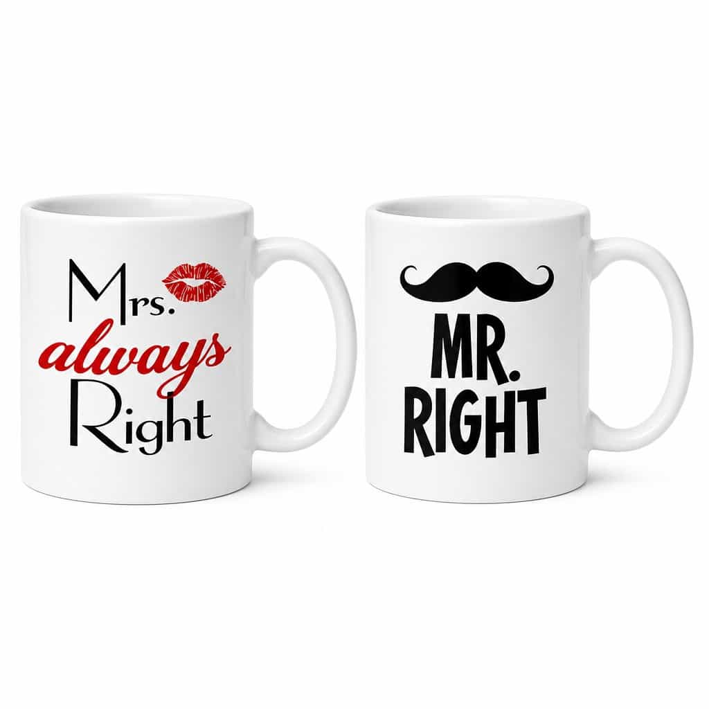 Krūze Mr un Mrs Right