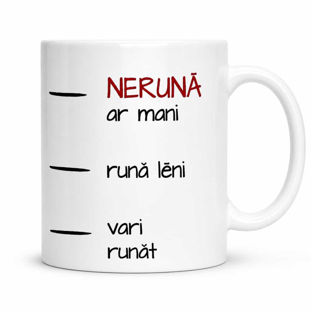 Smieklīga krūze Nerunā ar mani | NERUNĀ ar mani
