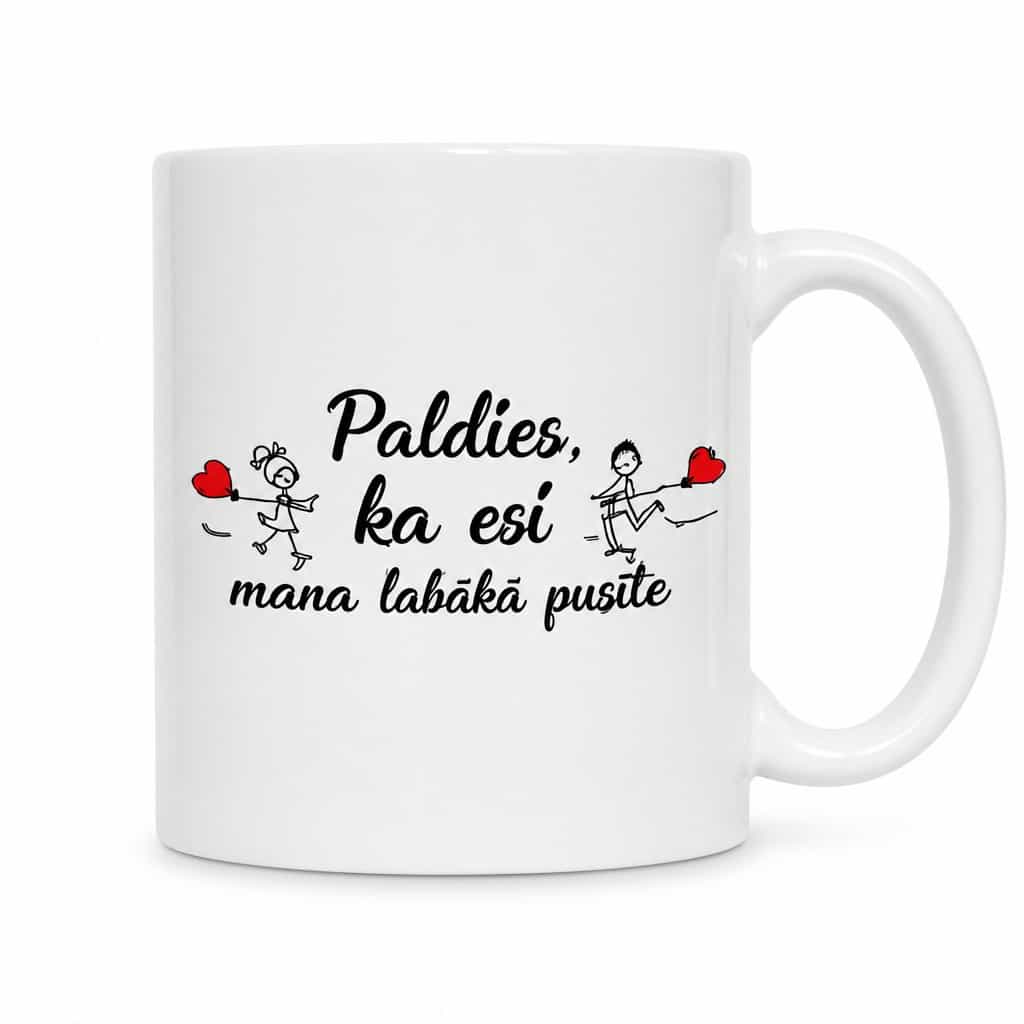 Smieklīga krūze Paldies par labāko pusīti