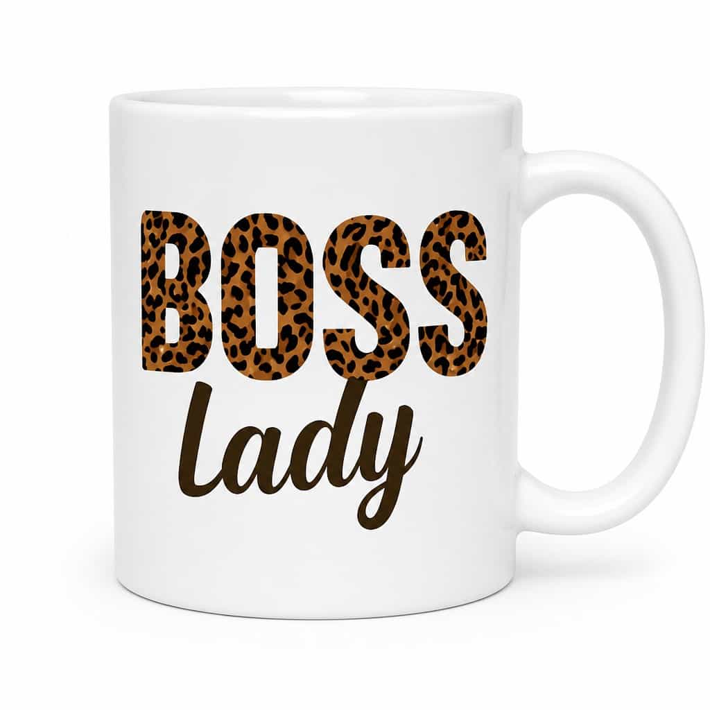 Smieklīga krūze Priekšniecei – BOSS lady