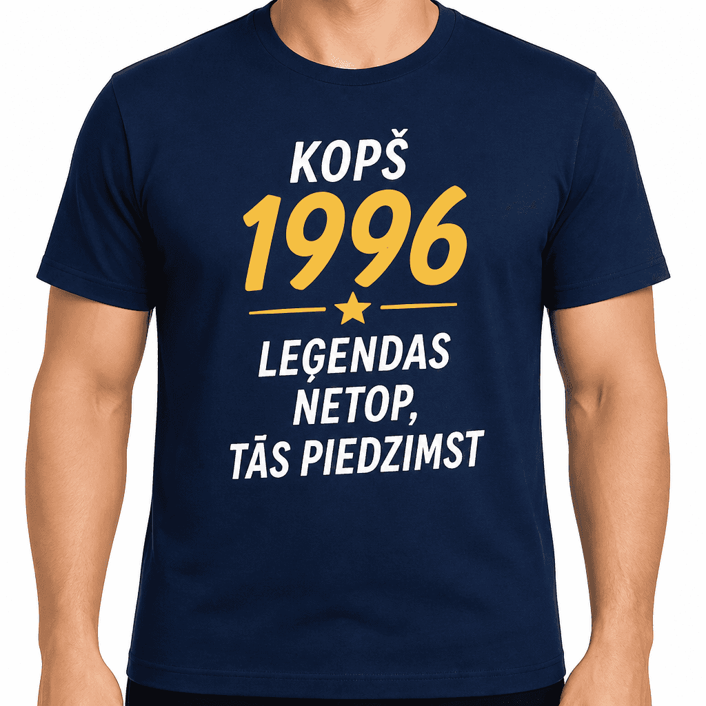 T-krekls 30 gadu jubilejai – Kopš 1996 leģendas netop, tās piedzimst