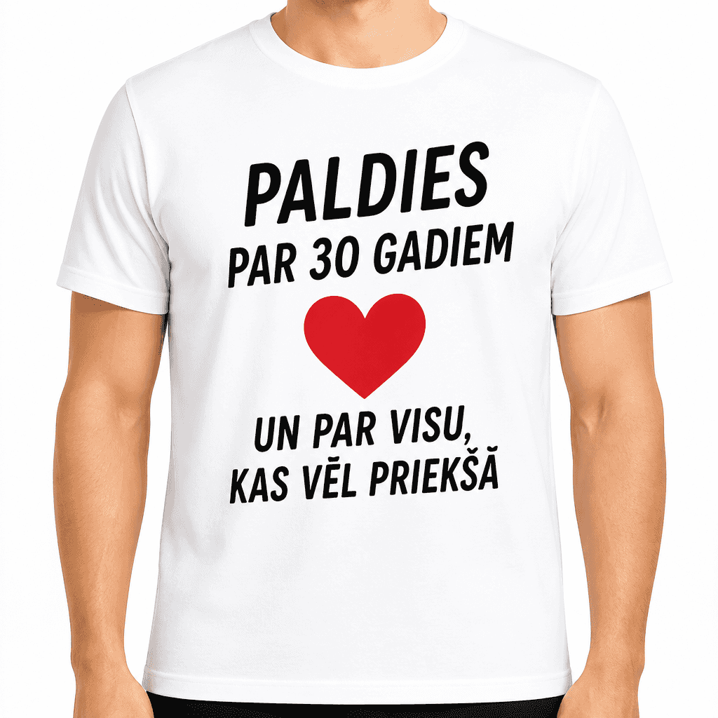 T-krekls 30 gadu jubilejai – Paldies par 30 gadiem un par visu, kas vēl priekšā