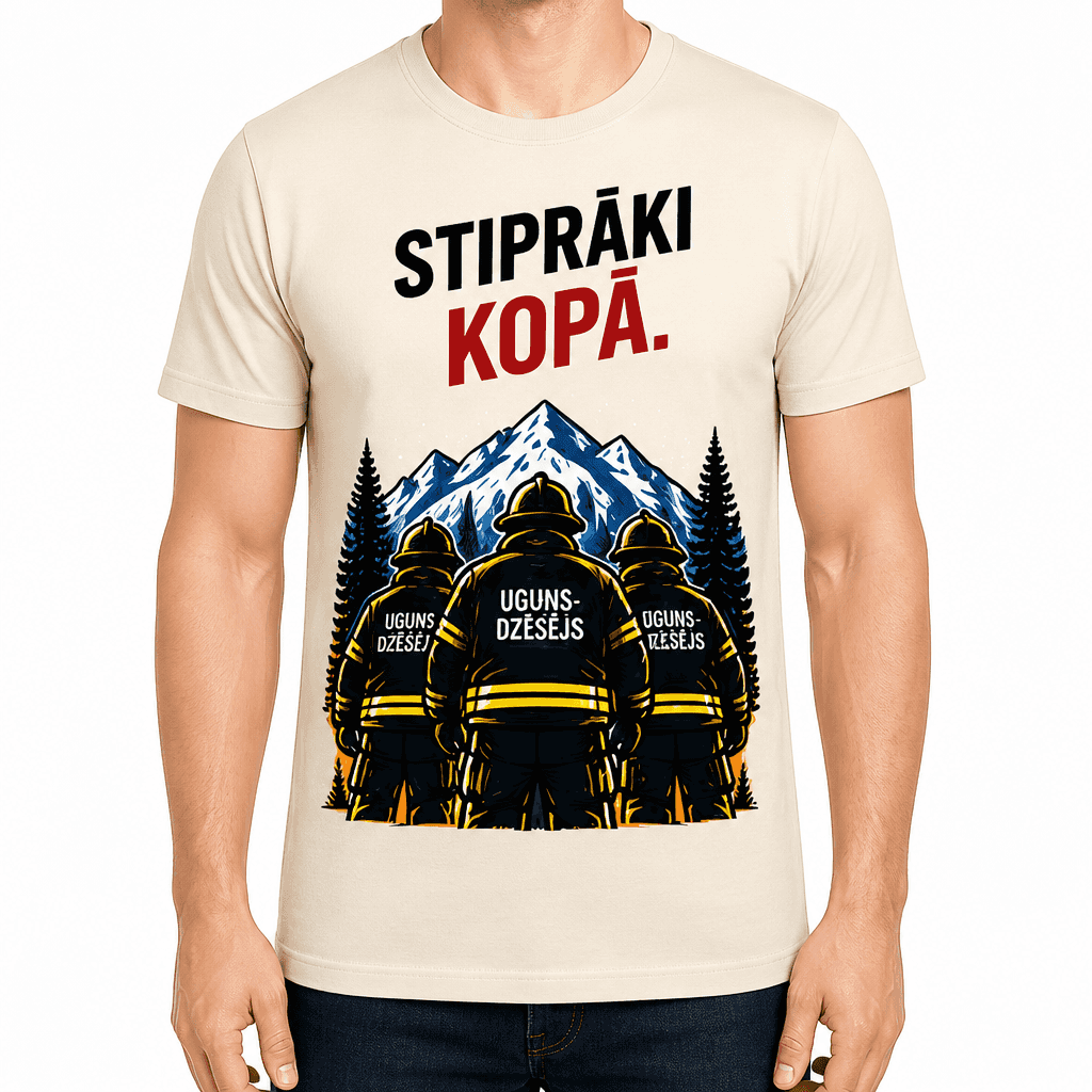 UgunsdzÄsÄja T-krekls ā StiprÄki kopÄ.