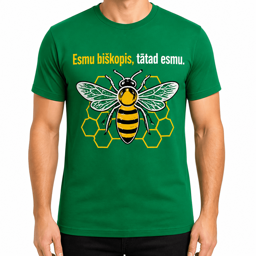 Biškopja T-krekls – Esmu biškopis, tātad esmu.