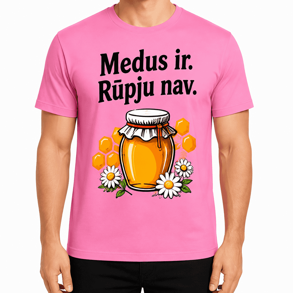 Biškopja T-krekls – Medus ir. Rūpju nav.